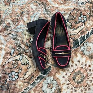 Tory Burch Nora loafers navy blue pink